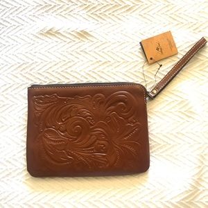 NWT PATRICIA NASH Florence Tooled Wristlet